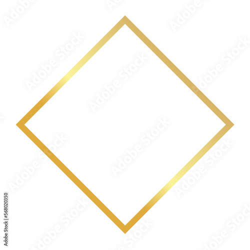 simple golden frame element