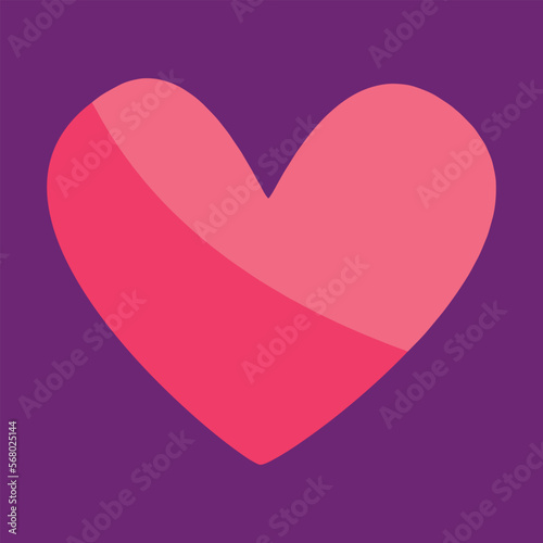 Big heart valentines day vector illustration clipart