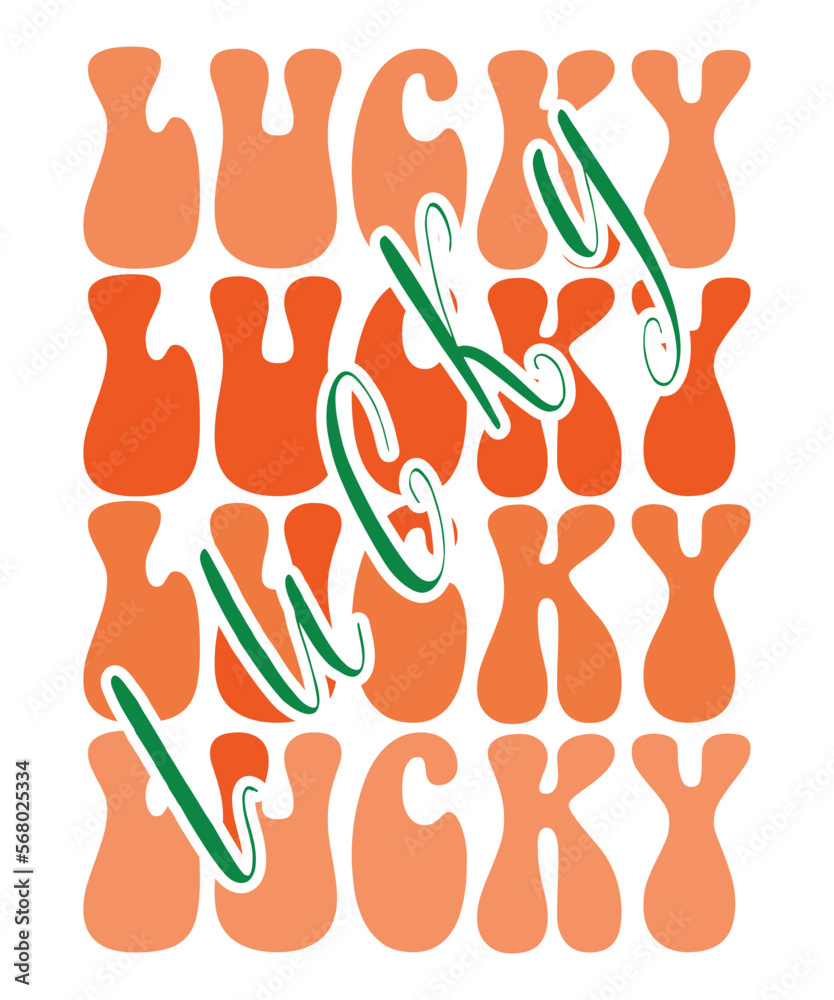 Lucky St Patrick's day SVG design