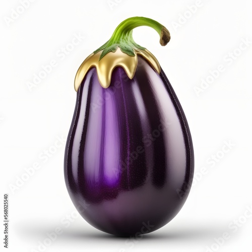 eggplants isolated on white background © MAJGraphics