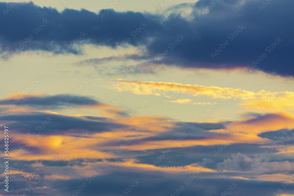 Sunset on the island of Luzon in the Philippines