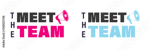 Meet the team concept diverse business