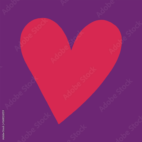 Big heart valentines day vector illustration clipart