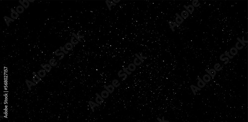 Snow, stars, twinkling lights, rain drops on black background. Abstract vector noise. Small particles of debris and dust. Distressed uneven grunge texture overlay.
