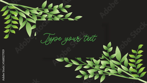 abstract texter leaves background design.background with green leaves