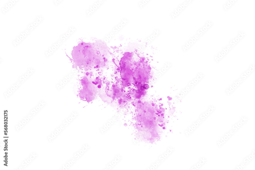 Fototapeta premium Abstract Purple Brush Watercolor Back Drop Shape element