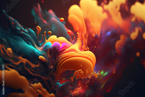 Abstract colorful background, Ai generated © IMAGE