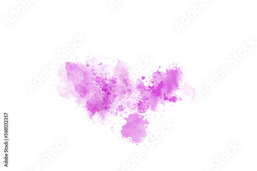 Fototapeta Naklejka Na Ścianę i Meble -  Abstract Purple Brush Watercolor Back Drop Shape element