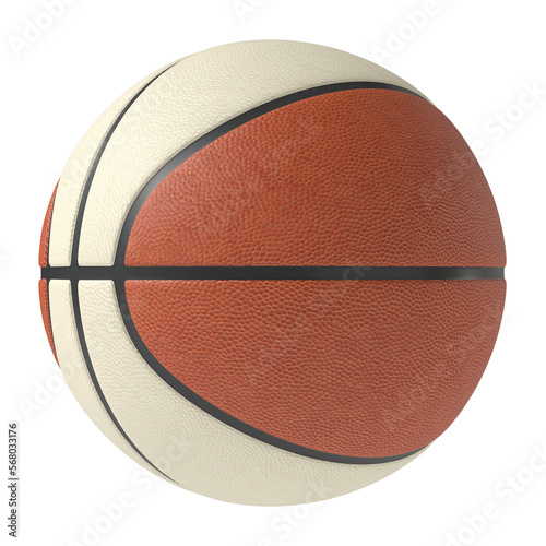 Basketball ball isolated transparent background 3d rendering  © Zahaoha