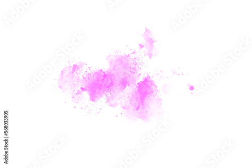 Abstract Purple Brush Watercolor Back Drop Shape element