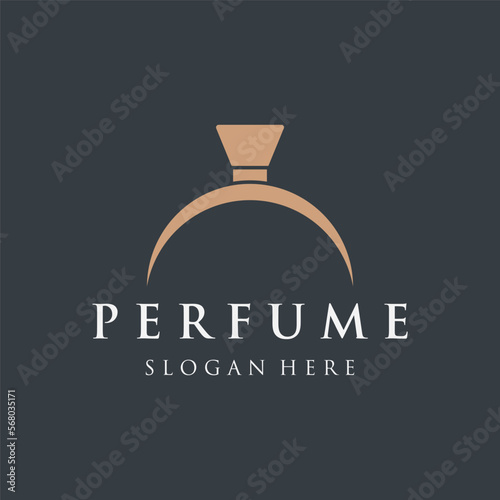 Isolated luxury perfume perfume cosmetic creative Logo design can be used for business, company, cosmetic and perfume shop.