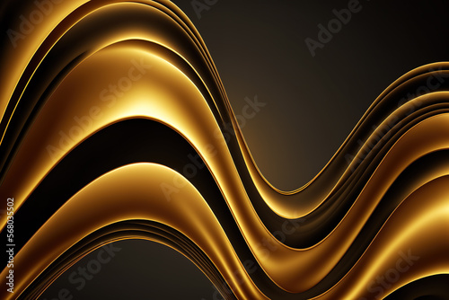 Abstract luxury golden background, Ai generated