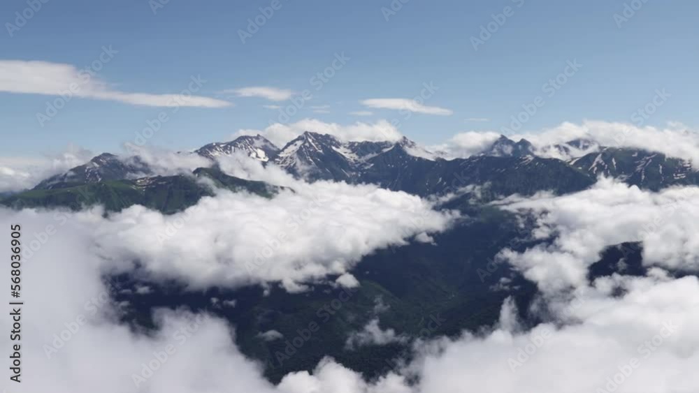 mountains in the clouds, natural background landscape sky mountains in the clouds, natural background landscape sky