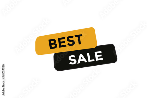 Best sale button web banner templates. Vector Illustration
