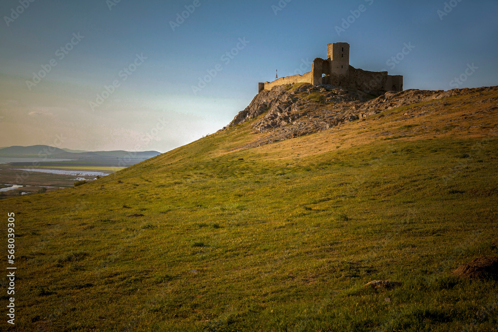 Medieval fortress located in a strategic point.

