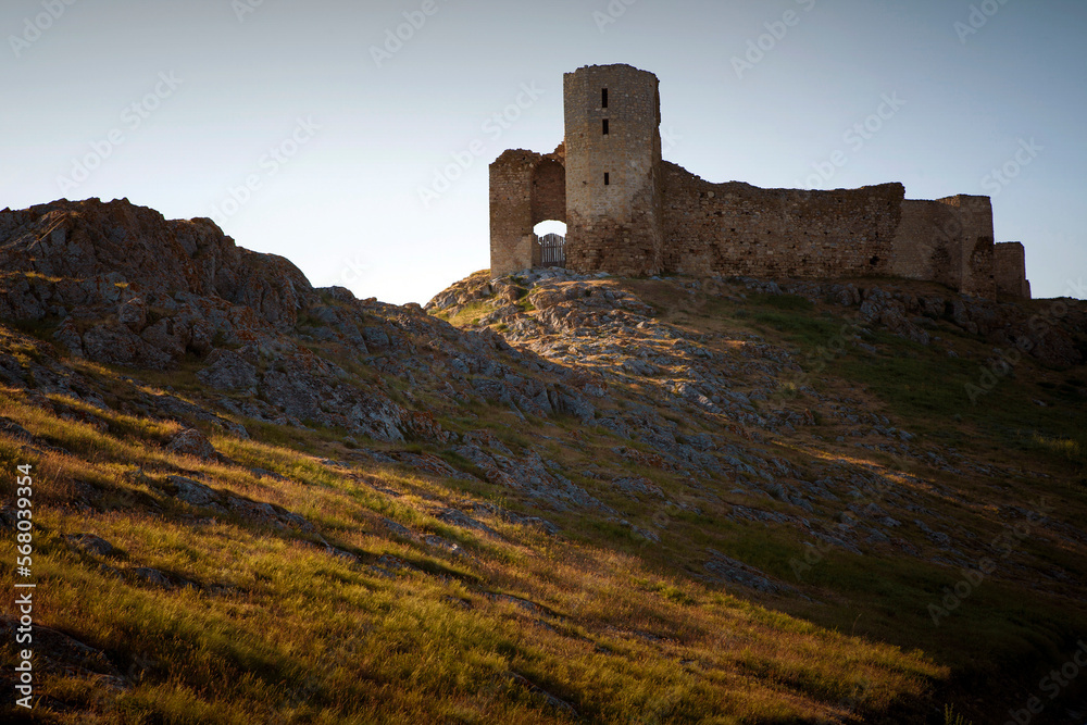 Medieval fortress located in a strategic point.

