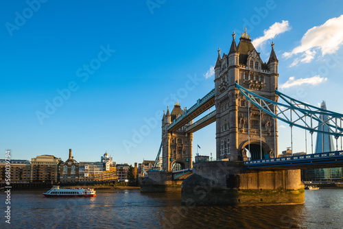 Tower Bridge by river thames  in London  england  UK