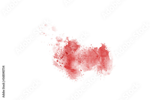 Abstract Red Brush Watercolor Back Drop Shape element