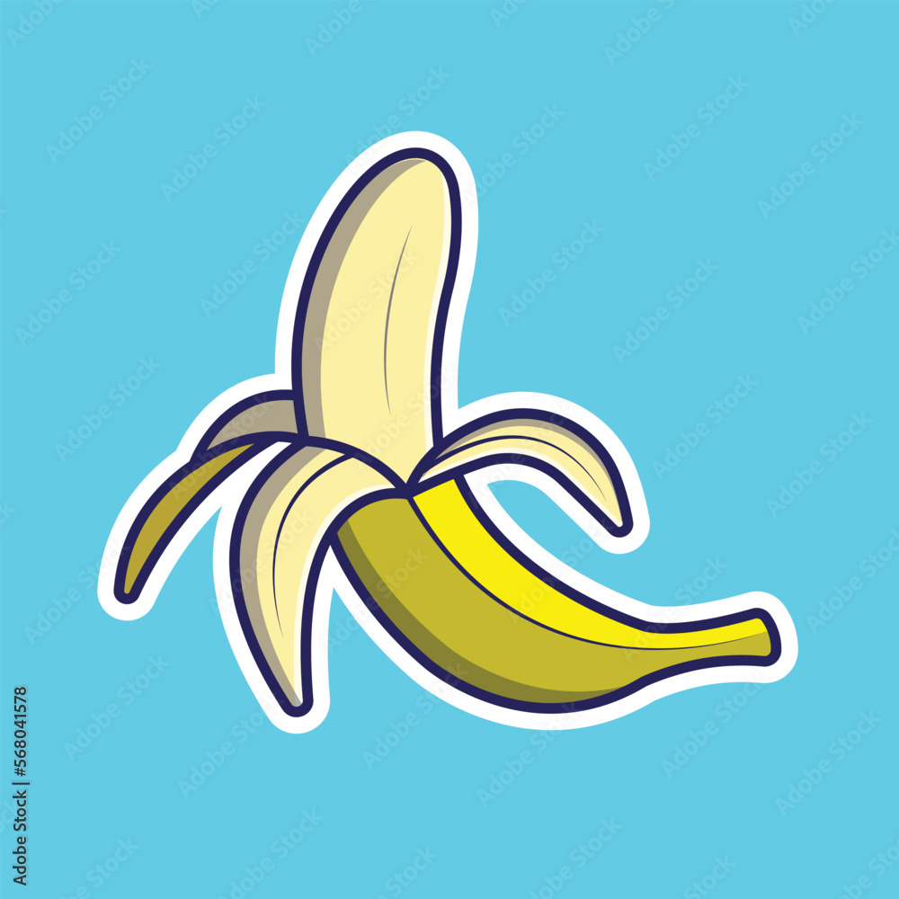 illustration of banana logo cartoon vector illustration of banana logo cartoon vector