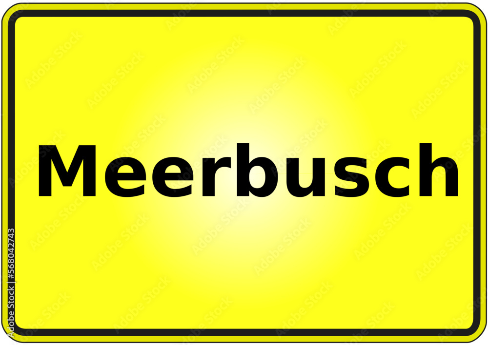 Stadteingangsschild Deutschland Stadt Meerbusch Stadteingangsschild Deutschland Stadt Meerbusch