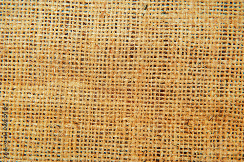 abstract background with brown burlap finely woven