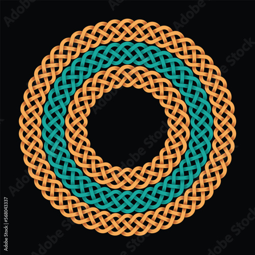 Celtic seamless circle frames