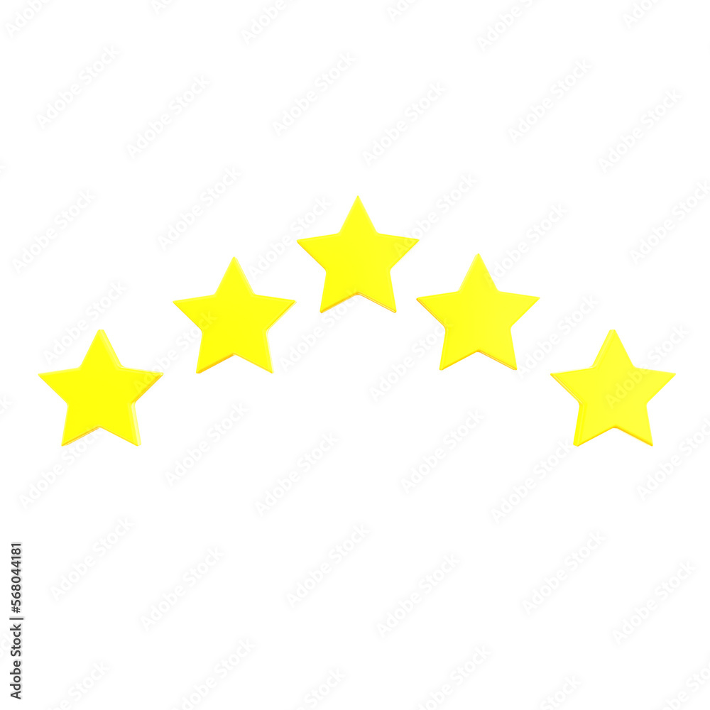 3d render icon rating feedback illustration 3d render icon rating feedback illustration