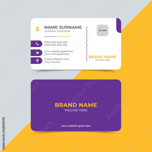 Business card template for Medical healthcare doctor 