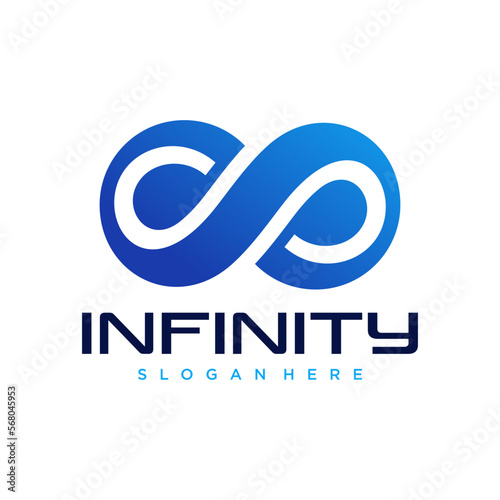 Infinite limitless symbol icon or logo design template