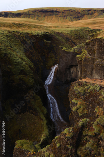 Wateerfall in the south of Iceland