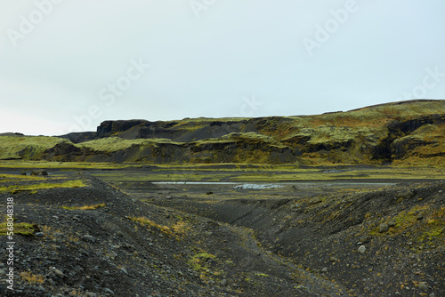 Colourful hills in the south of Iceland