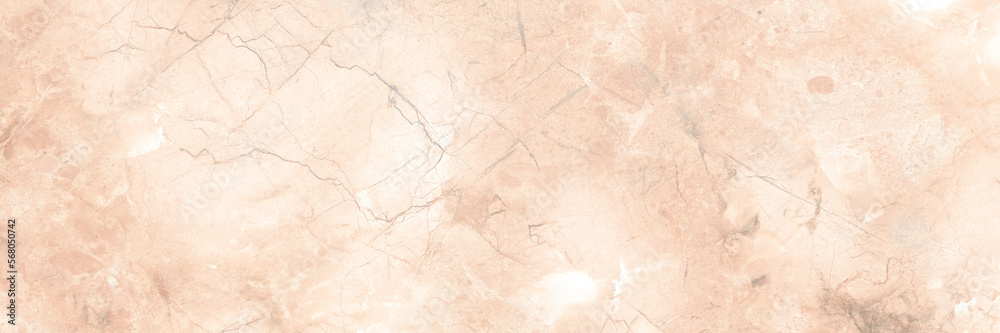 Fototapeta premium Brown beige abstract marble granite natural sand stone texture panorama