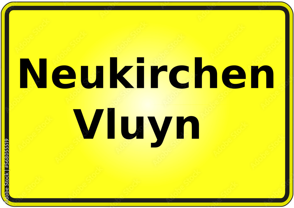Stadteingangsschild Deutschland Stadt Neukirchen - Vluyn Stadteingangsschild Deutschland Stadt Neukirchen - Vluyn