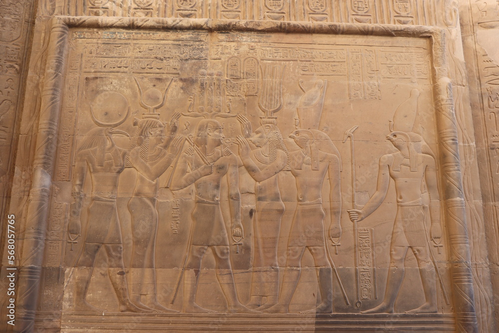 Ancient egyptian temple of Kom Ombo in Aswan 