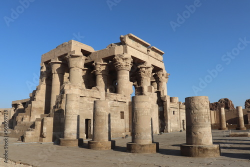 Ancient egyptian temple of Kom Ombo in Aswan 