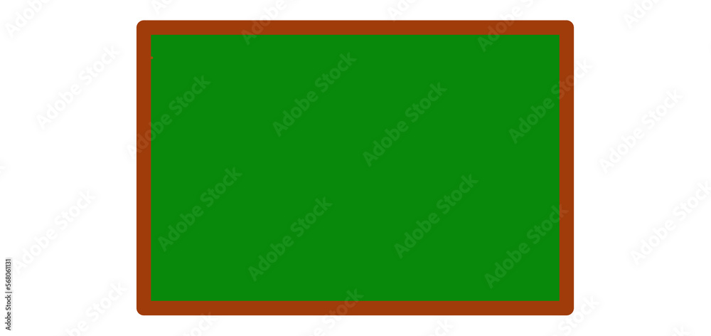 Green chalkboard, with brown border Green chalkboard, with brown border