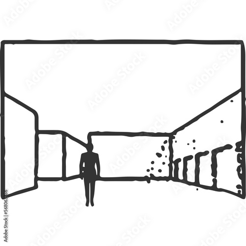 Unforeseen Vintage Illustration Vector