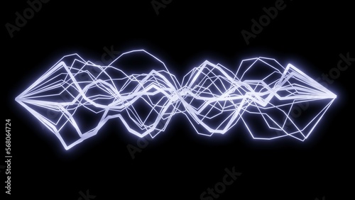 Lightning, 3D Render Abstract Background Texture