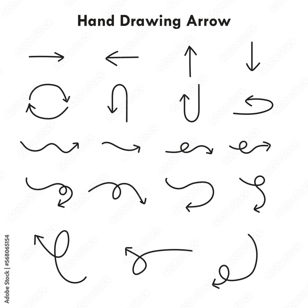 Hand Drawing Arrow Vector for Design element . Different types of Arrow. Bunddle of arrow . Hand Draw arrow collection . Hand Drawing Arrow Vector for Design element . Different types of Arrow. Bunddle of arrow . Hand Draw arrow collection .