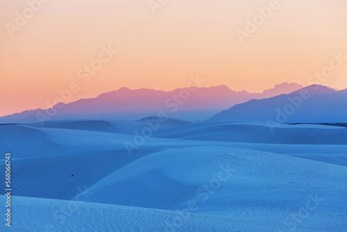 White sand dunes