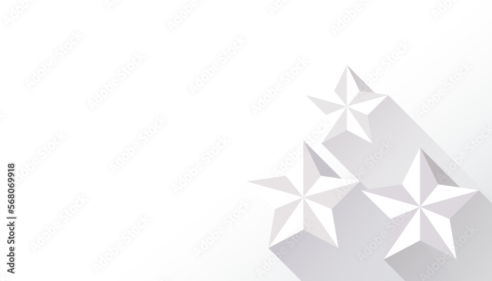 Vector of star shaped white abstract texture. Abstract background