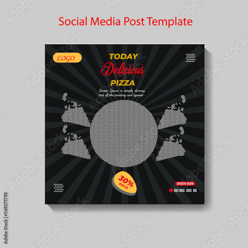 Social Media Post Ads Design ,Restaurant Burger Food & banner design Template Design .
