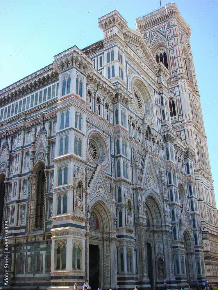 View of the cathedral. Close-up. Florence. Italy.
