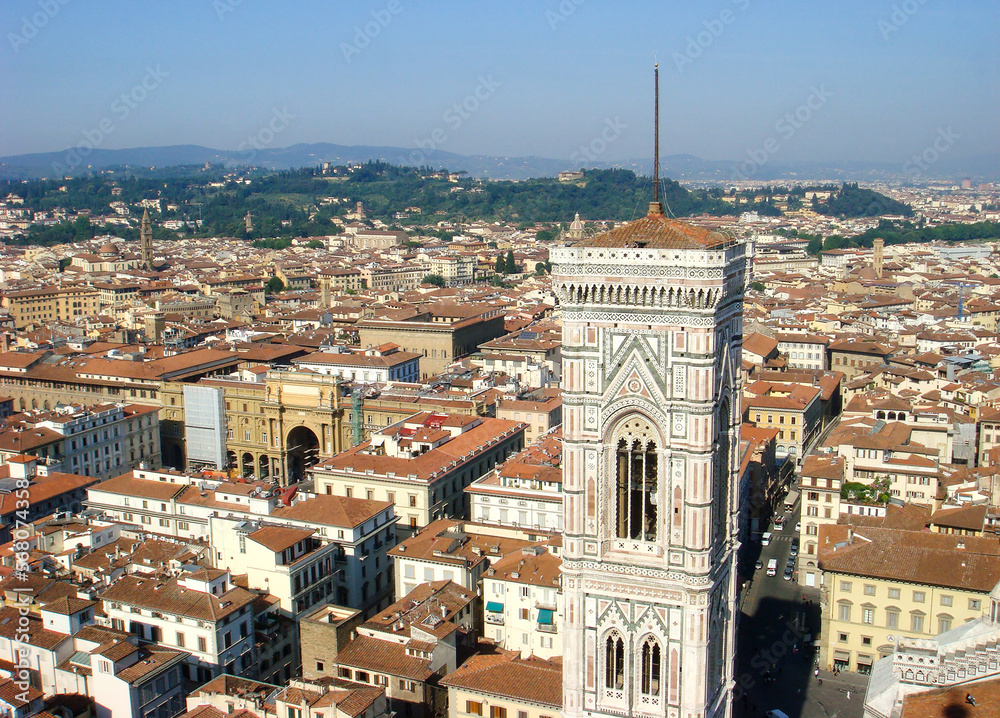Top view of the city and cathedral. Florence. Italy.