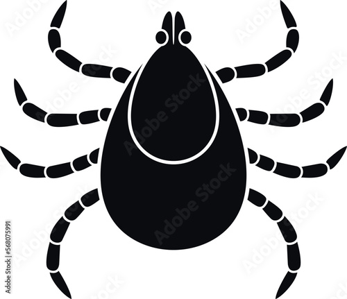 Mite logo. Isolated mite on white background