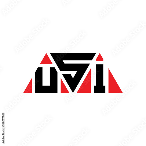 USI triangle letter logo design with triangle shape. USI triangle logo design monogram. USI triangle vector logo template with red color. USI triangular logo Simple, Elegant, and Luxurious Logo...