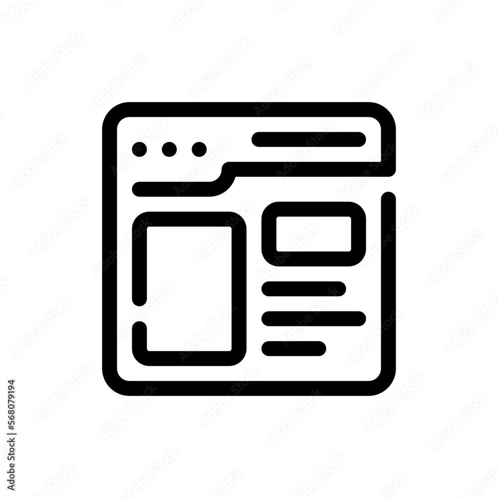 layout line icon layout line icon