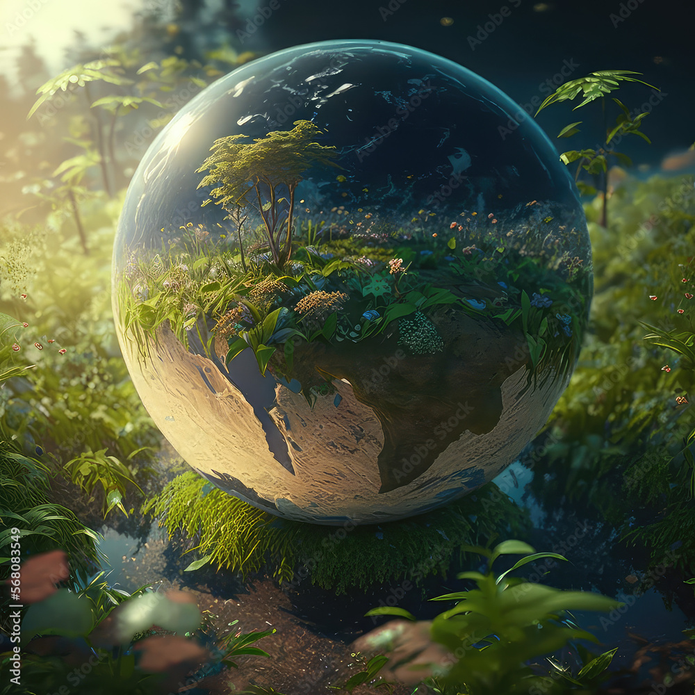 AI La Advertencia Visual del Calentamiento Global: Una Pintura ...