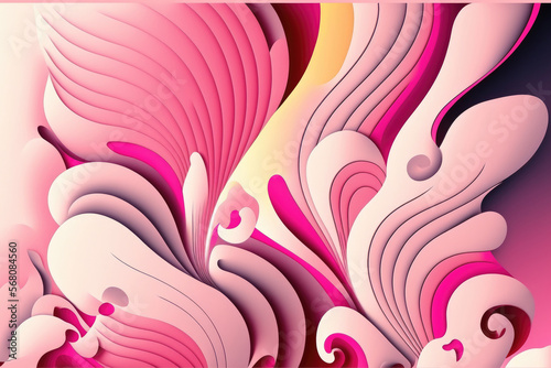 abstract pink background. Generative AI