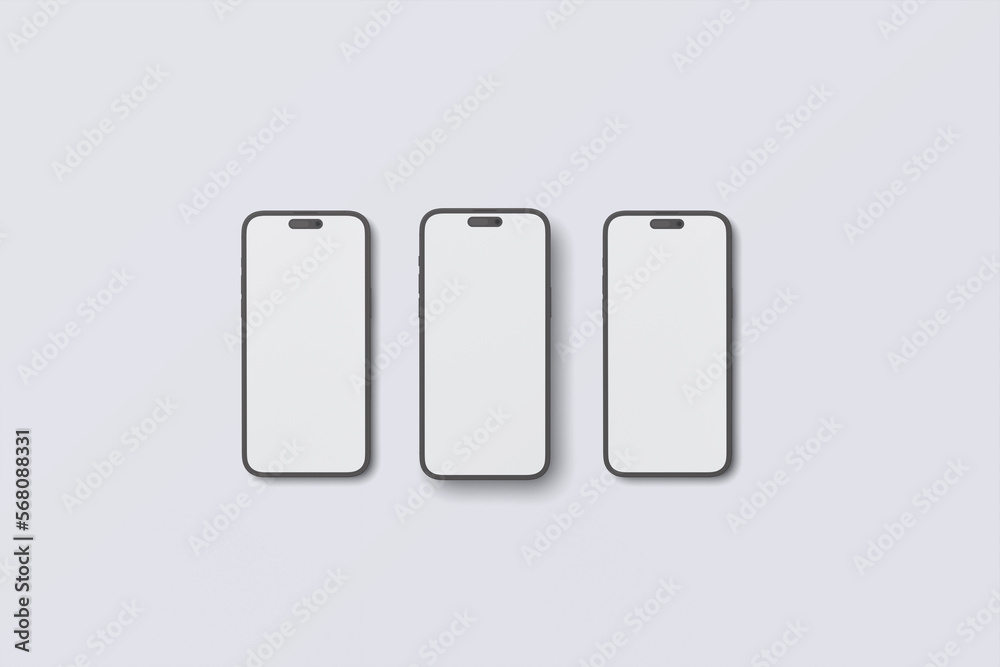 Smartphone Clay Blank Mockup Smartphone Clay Blank Mockup